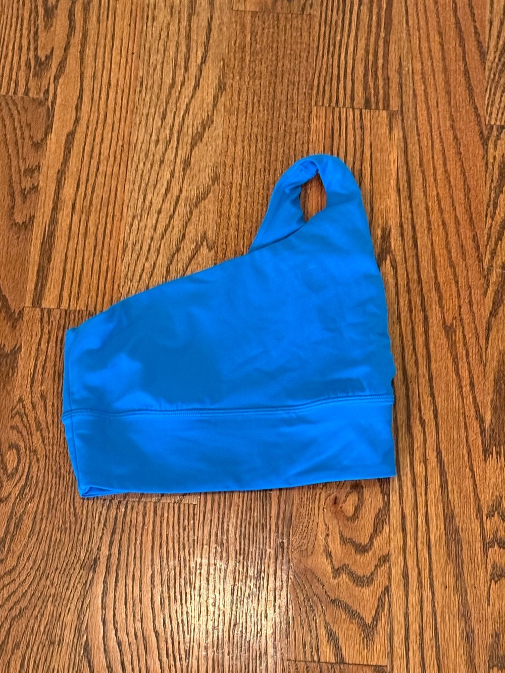 lululemon athletica One-Shoulder Sports Bra in Bright Blue
